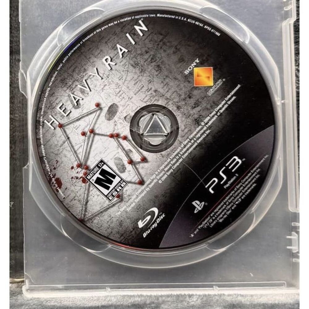 Heavy‎ Rain for PS3 (Sony PlayStation 3, 2010) disc only